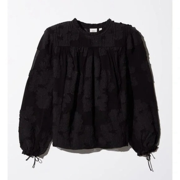 Wilfred • Lourdes Jaquard Blouse in Black - Picture 4 of 10